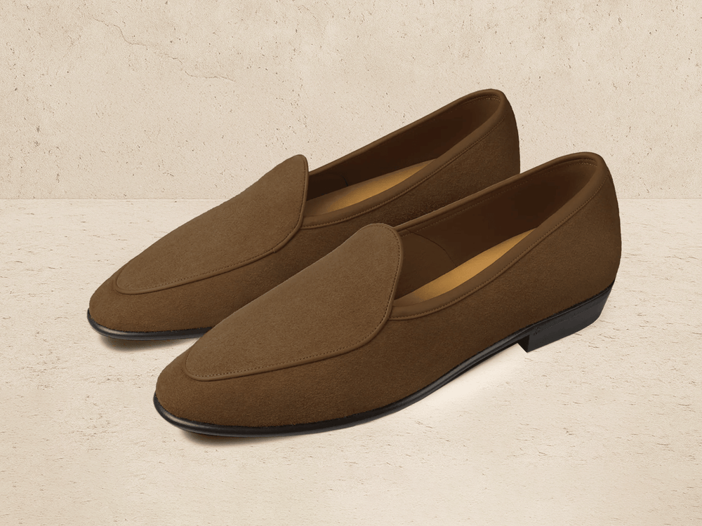 Sagan Classic Loafers in Tan Asteria Suede