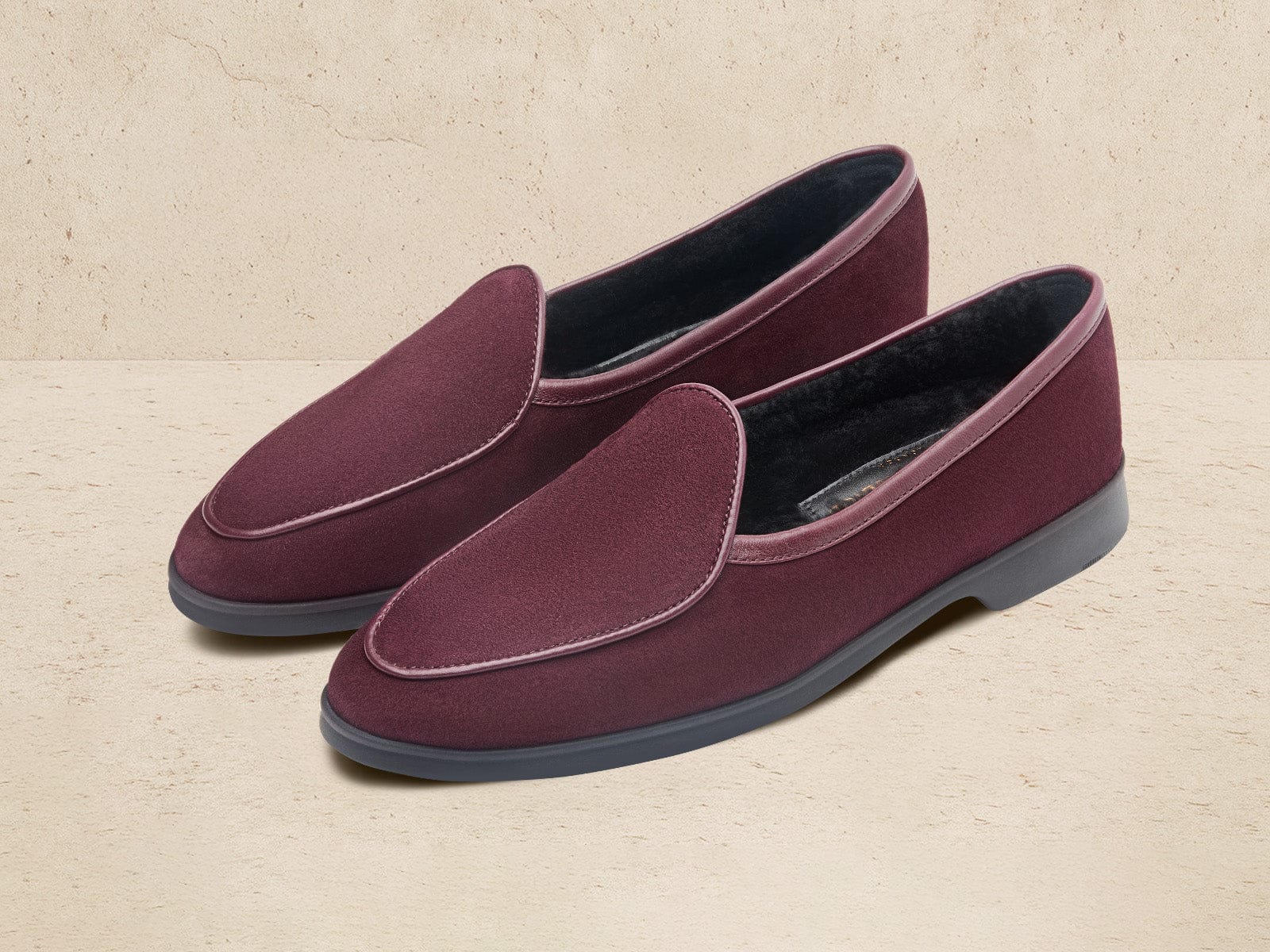Stride Loafers in Sultan Suede with Shearling Lining