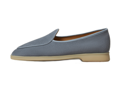 Stride Loafers in Thunder Blue Glove Suede Natural Sole