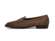 Sagan Classic Loafers in Lusitanias Dark Brown Asteria Suede with Rubber Sole