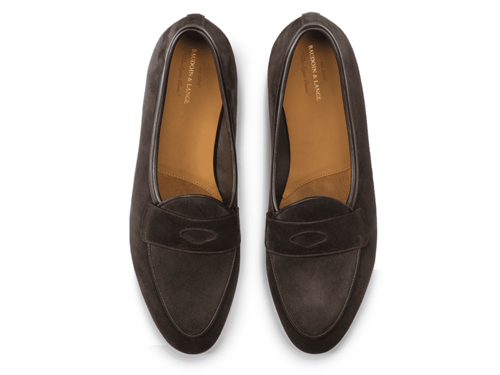 Sagan Ginkgo Loafers in Lusitanias Dark Brown Asteria Suede