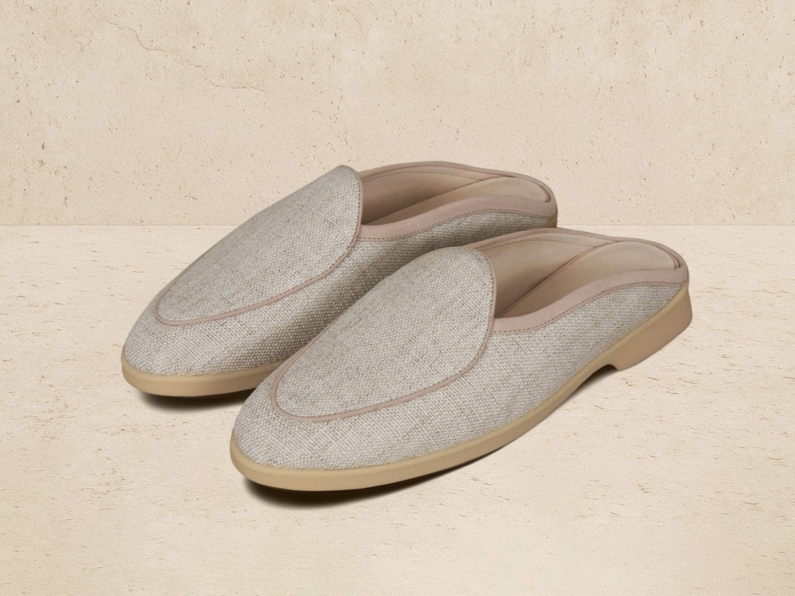Stride Mule Loafers in Linen Merlinen