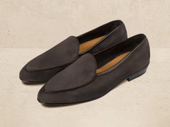 Sagan Classic Loafers in Bark Grey Asteria Suede