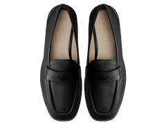 Charlotte Penny Loafers in Black Nappa