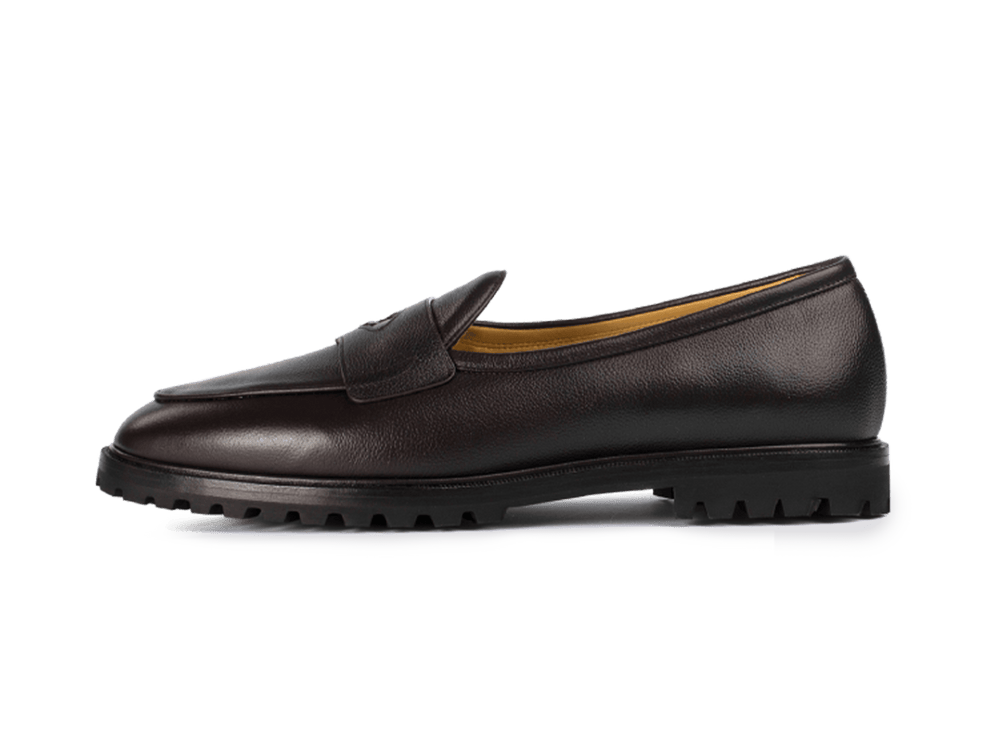 Grand Varenne Loafers in Dark Brown Shield Calf