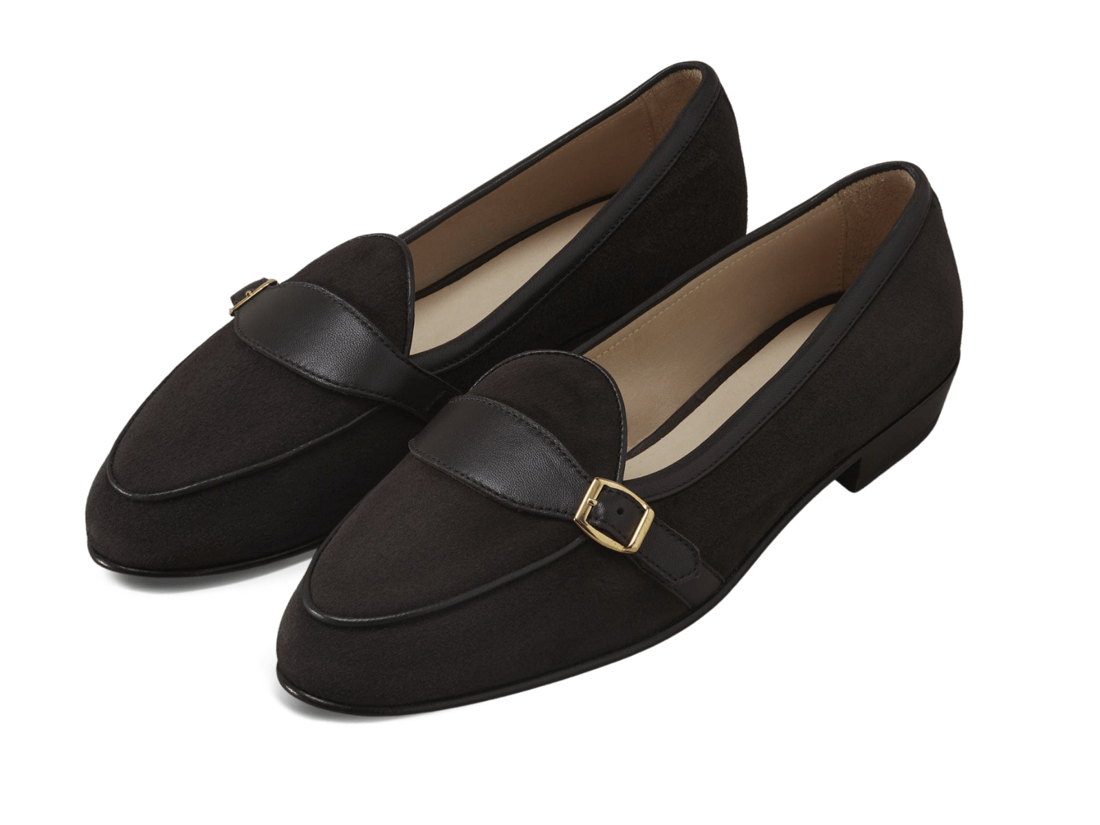 Sagan Buckle in Lusitanias Dark Brown Asteria Suede