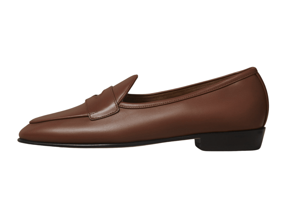 Sagan Classic Ginkgo Loafers in Tan Drape Calf