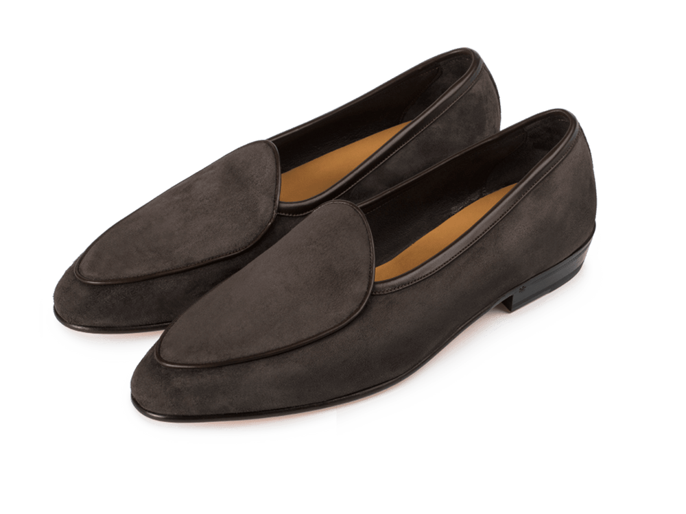 Sagan Classic Loafers in Bark Grey Asteria Suede