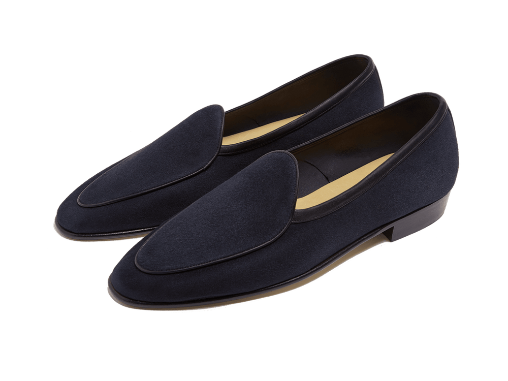 Sagan Rubber in Midnight Navy Asteria Suede
