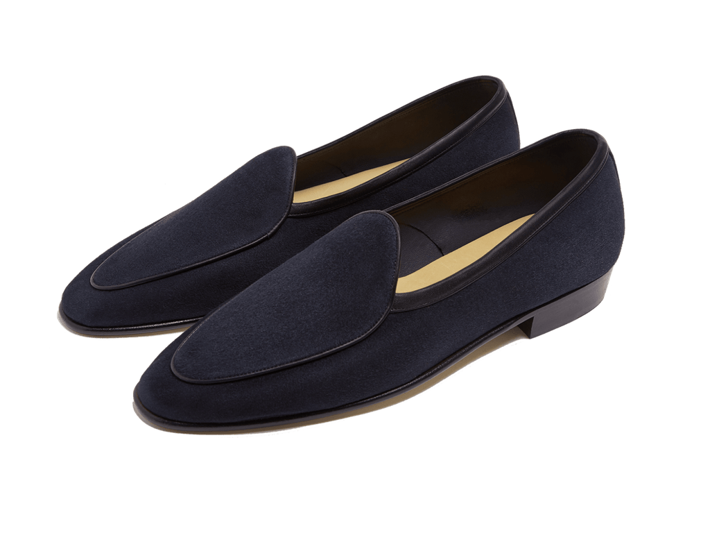 Sagan Classic Loafers in Midnight Navy Asteria Suede