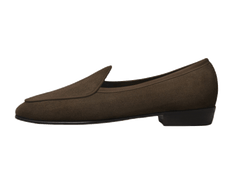 Sagan Classic Loafers in Olivine Green Asteria Suede