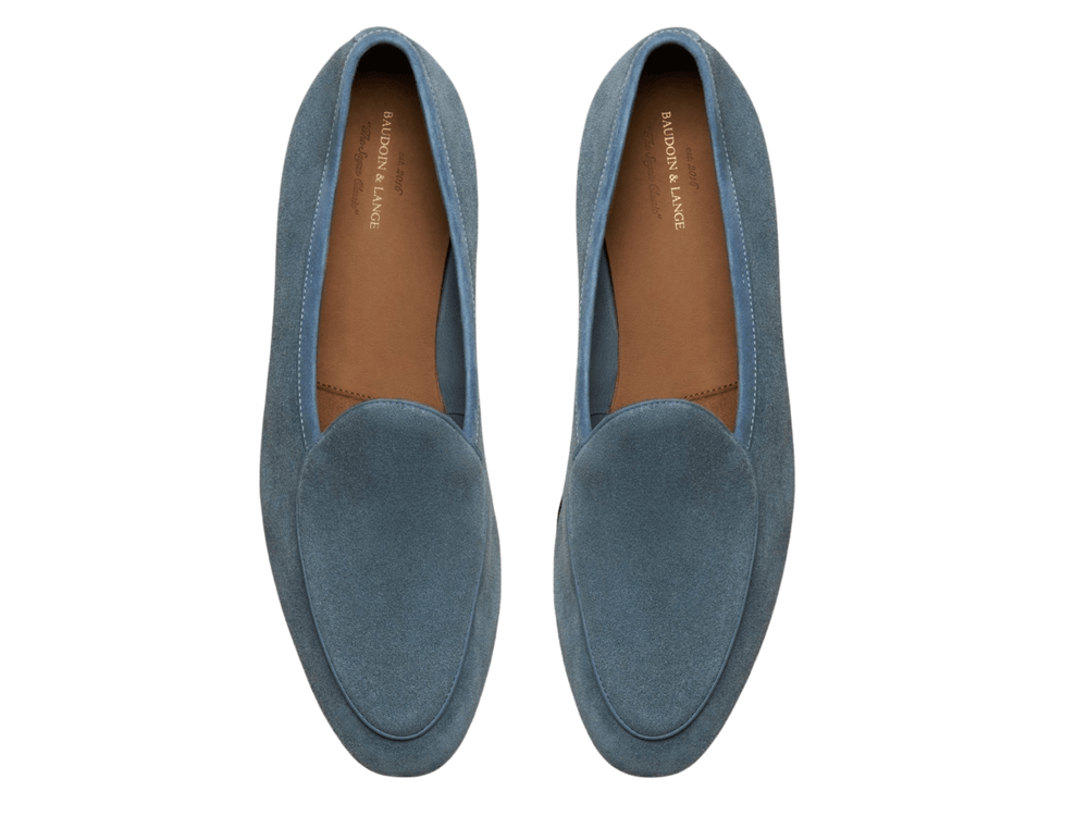 Sagan Classic Loafers in Thunder Blue Asteria Suede