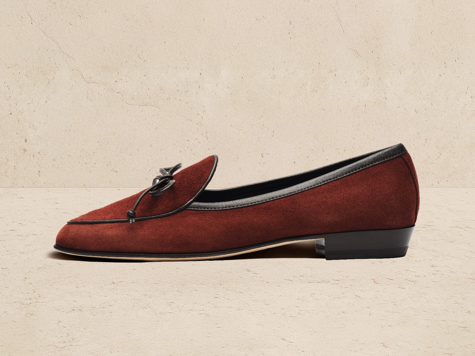 Sagan String Loafers in Macassar Brown Suede