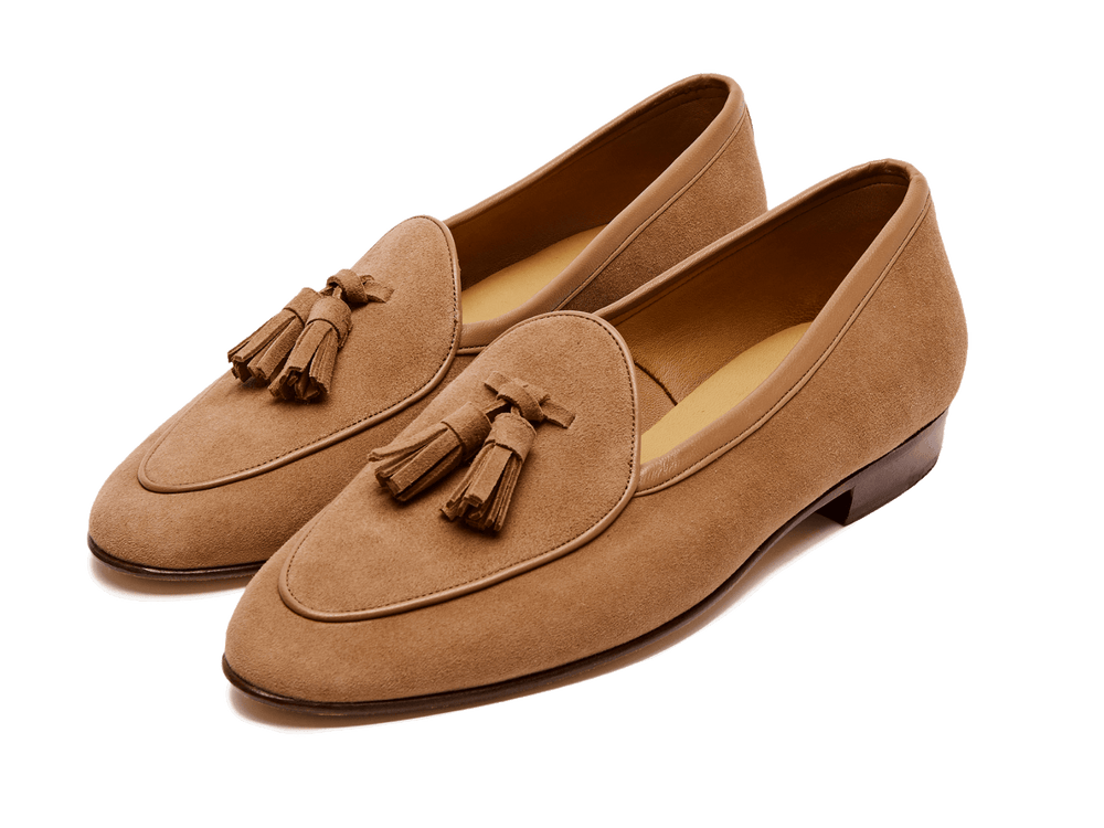 Sagan Classic Tassel Loafers in Alezan Asteria Suede