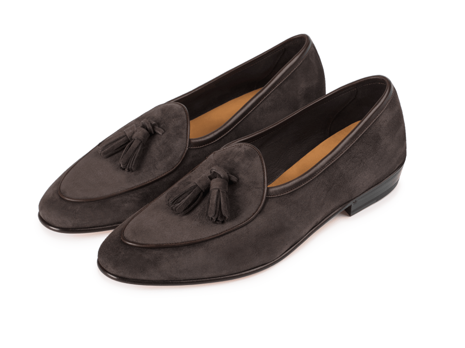 Sagan Classic Tassel Loafers in Bark Grey Asteria Suede