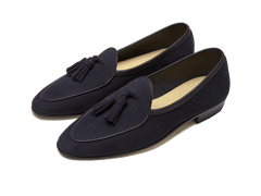 Sagan Rubber Tassels in Midnight Navy Asteria Suede