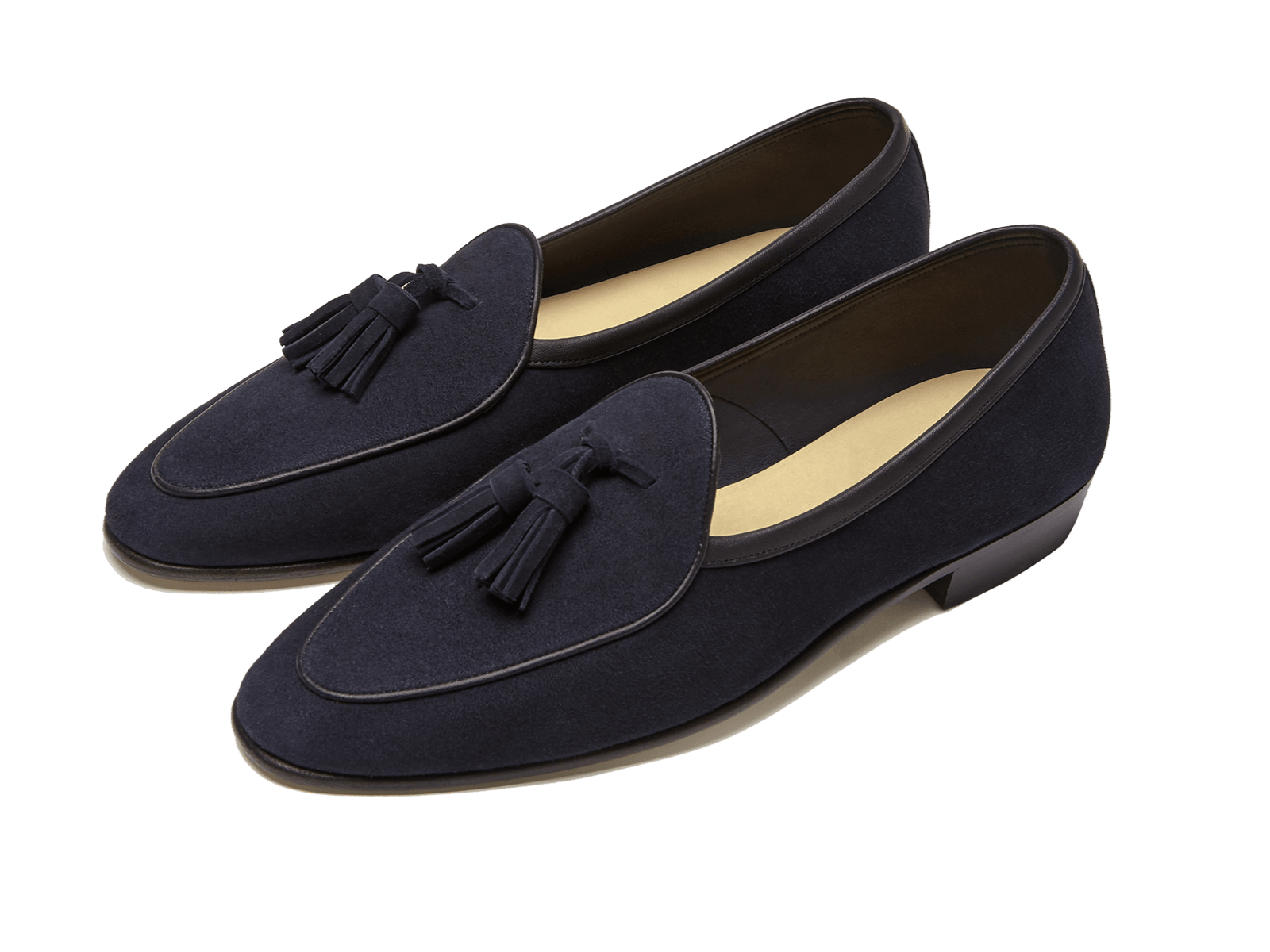 Sagan Classic Tassel Loafers in Midnight Navy Suede