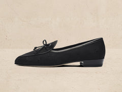 Sagan Embroidered Loafers in Black Stellar