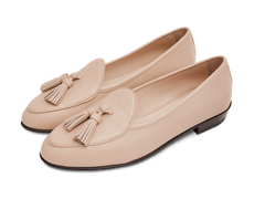 Sagan Tassel Loafers in Albatre Nappa