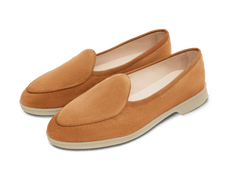 Stride Loafers in Casaque Glove Suede Natural Sole