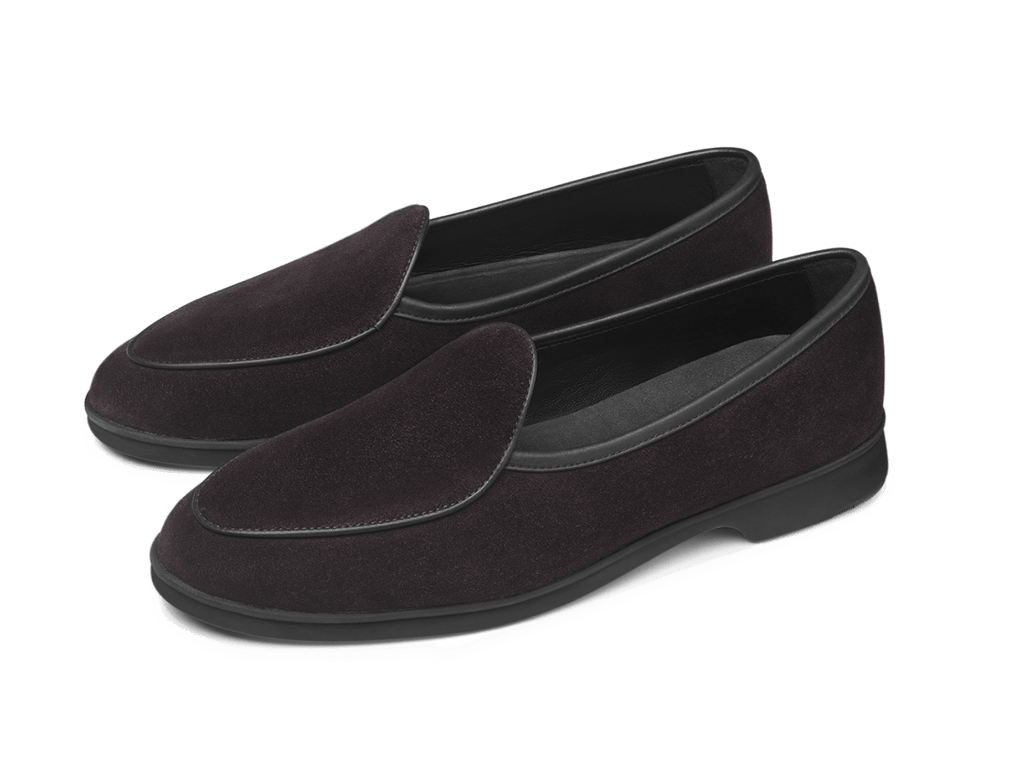 Stride Loafers in Cedre Noir Glove Suede Dark Sole