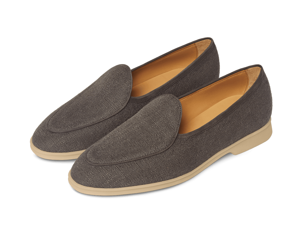 Stride Loafers in Fiji Grey Merlinen with Natural Sole