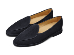 Stride Loafers in Midnight Navy Glove Suede Dark Sole