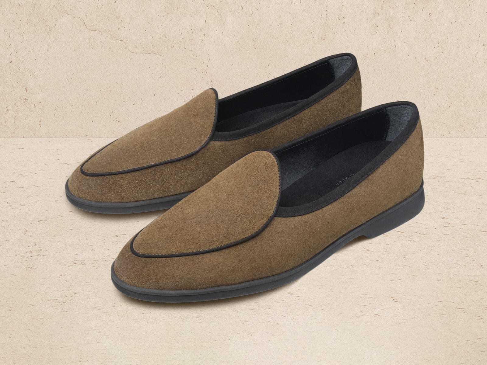 Stride Loafers in Northern Green Glove Suede Dark Sole