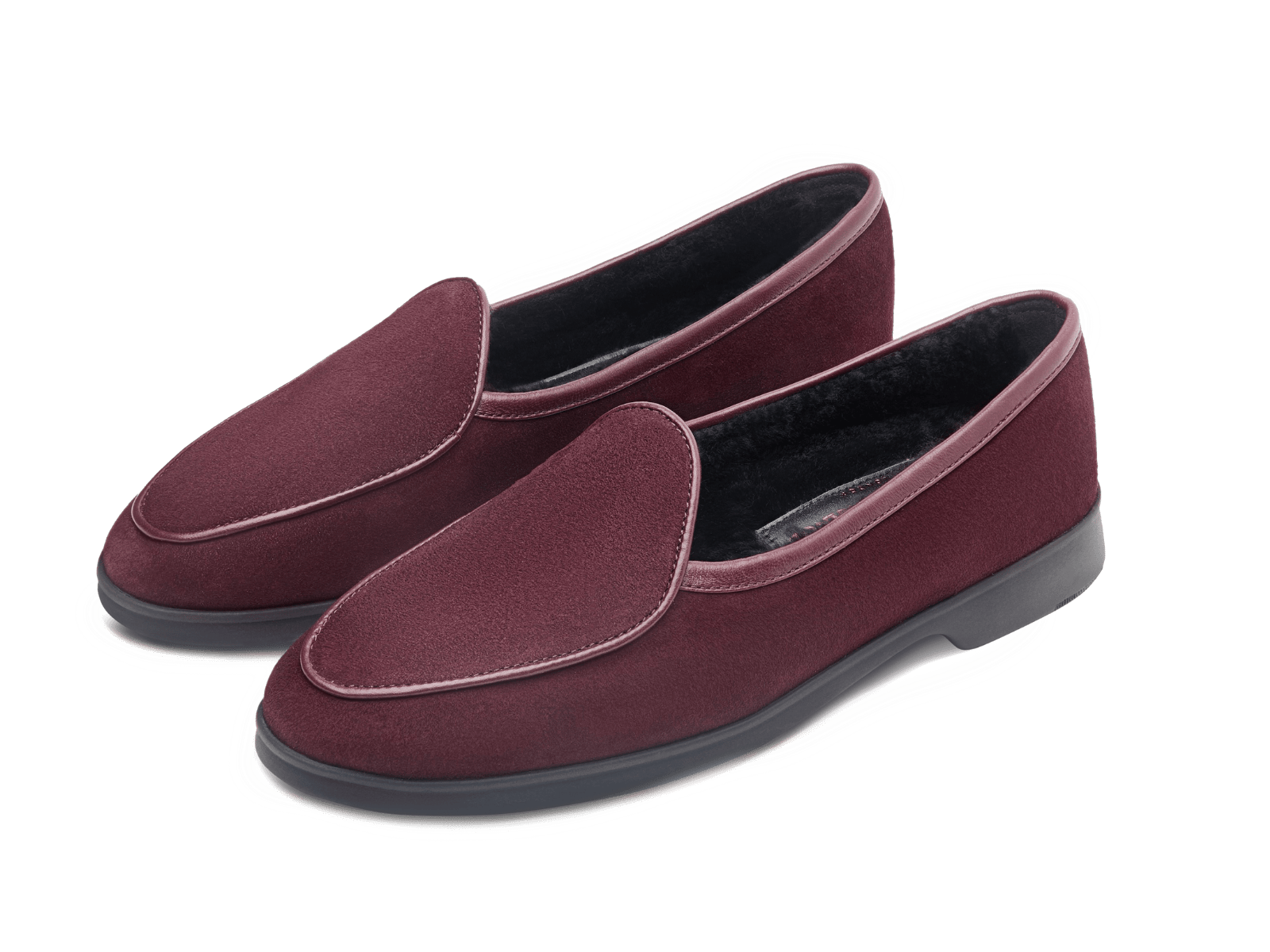 Stride Loafers in Sultan Glove Suede with Shearling Lining