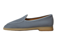 Stride Loafers in Thunder Blue Glove Suede Natural Sole