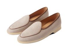 Stride Loafers in Vachette Linen with Natural Sole