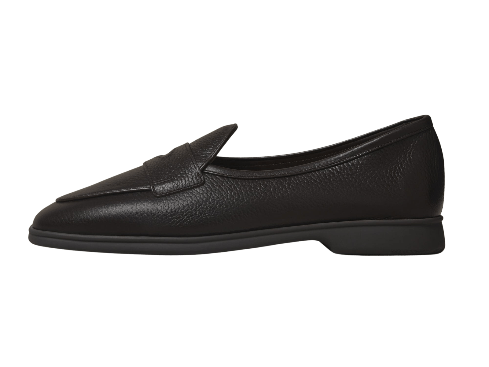 Stride Penny Loafers in Dark Brown Moorland Calf