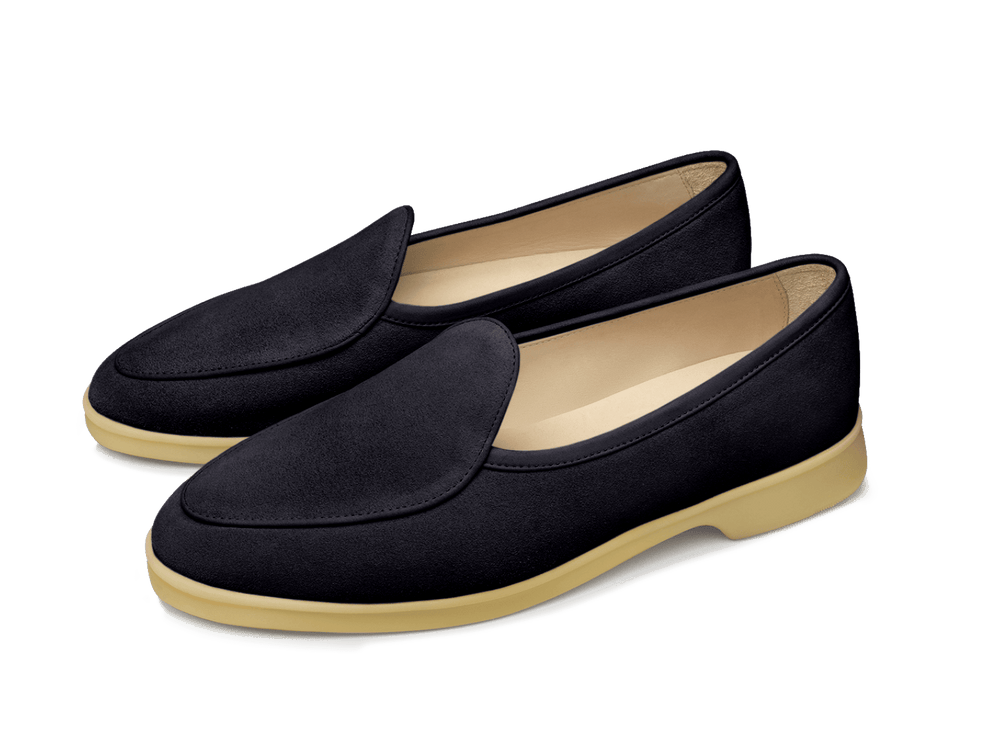 Stride Loafers in Orage Glove Suede Natural Sole