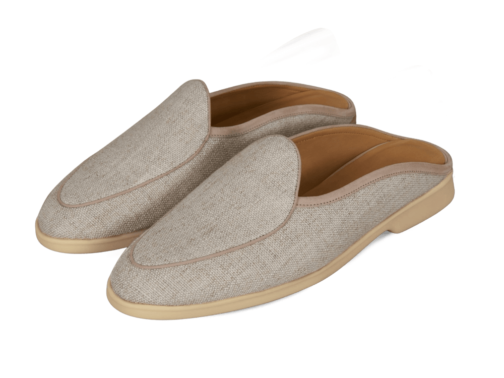 Stride Mule Loafers in Linen Merlinen