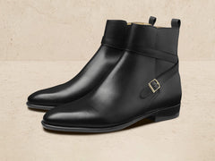 Watts Jodhpur Boots in Black Calf