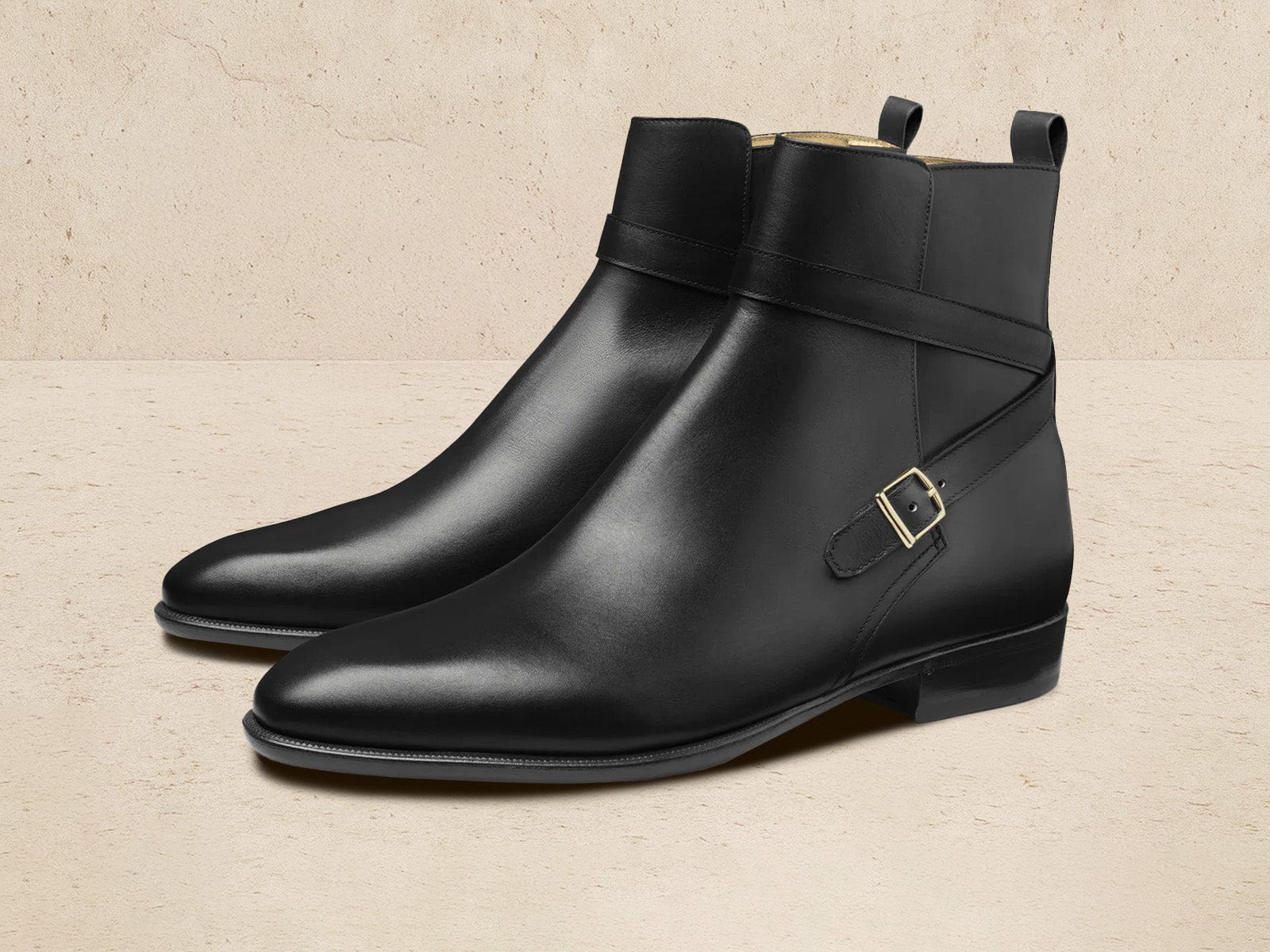 Watts Jodhpur Boots in Black Calf