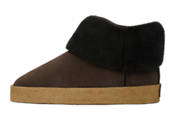 Winema Boots in Dark Brown Shearling Suede