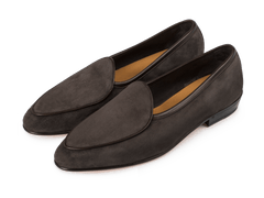 Sagan Classic Loafers in Bark Grey Asteria Suede