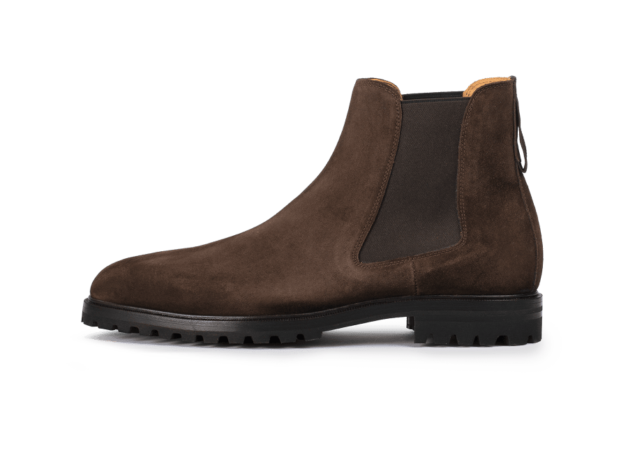 Ribot Boot in Dark Brown Shield Suede