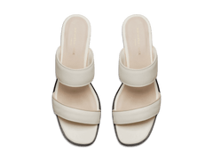 Plume Hi Sandal in Blanc Cassé Nappa