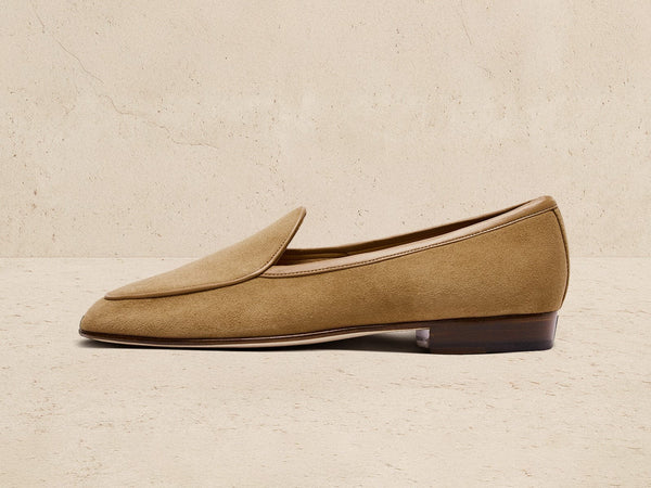 Luxury Baudoin &Lange men’s size “39”- 6 1/2 Light Taupe Suede Slip-On Loafers baudoin & lange Shoes for Men on Sale up to 90% Off: Poshmark main image 3