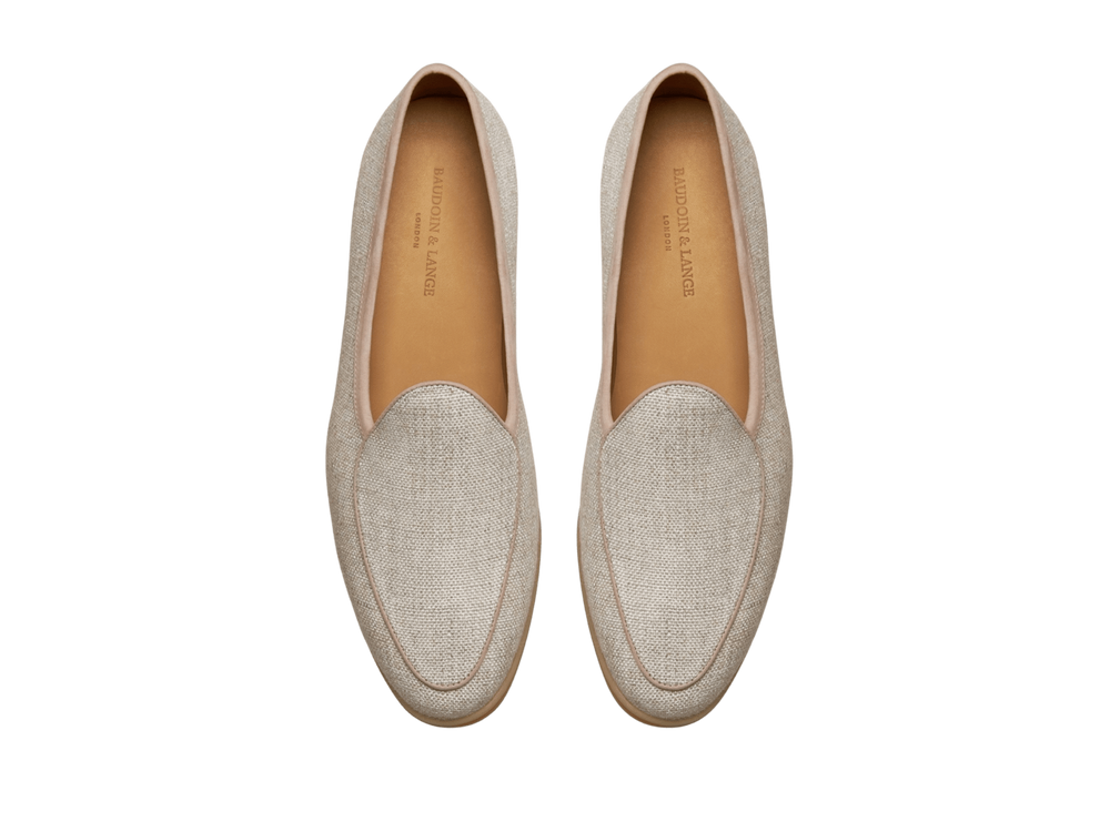 Stride Loafers in Linen Merlinen
