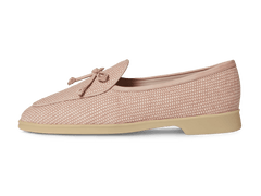 Stride String Loafers in Angel Powder Raffia with Natural Sole