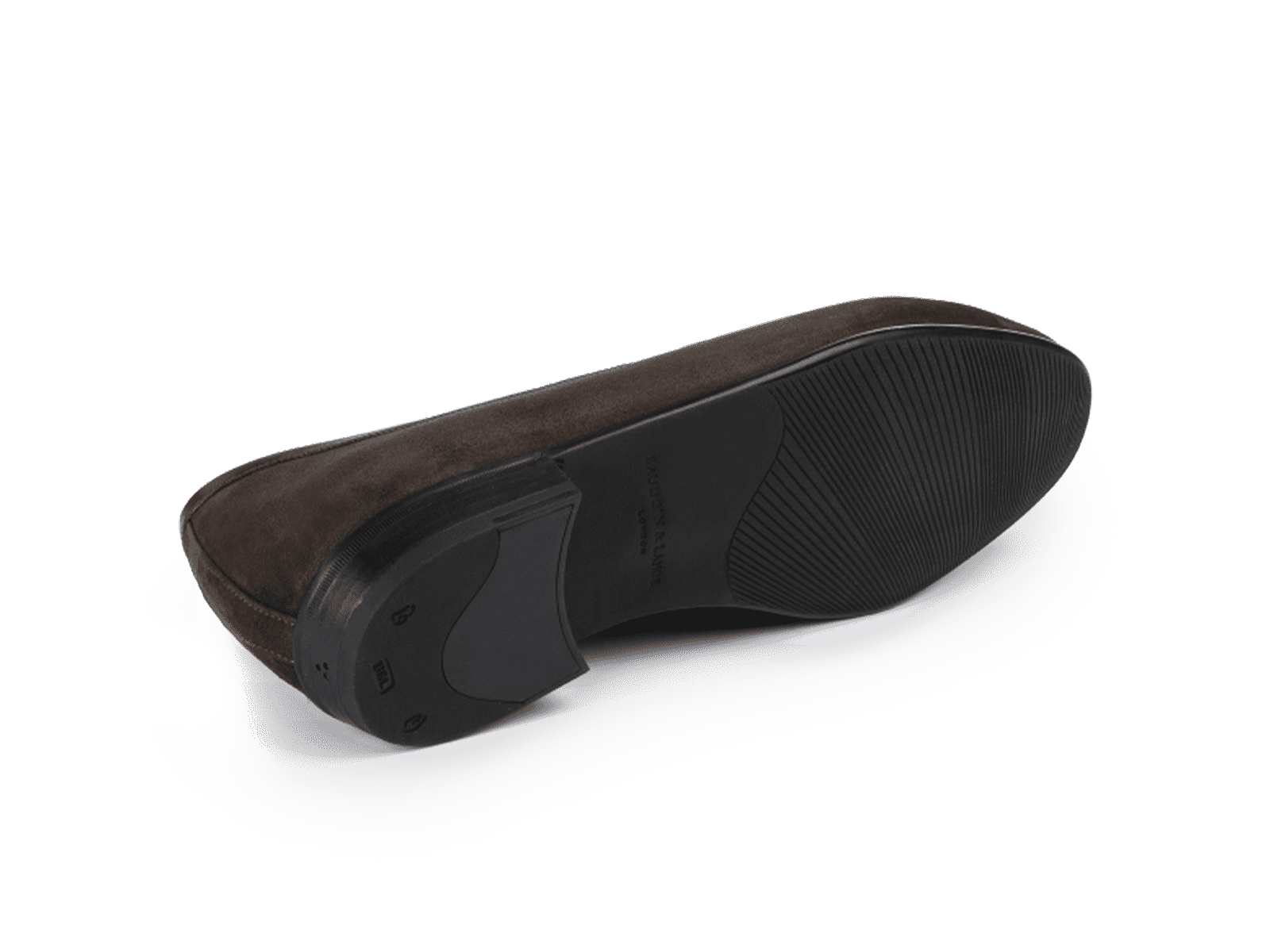 Sagan Rubber Ginkgo Loafers in Lusitanias Dark Brown Asteria Suede
