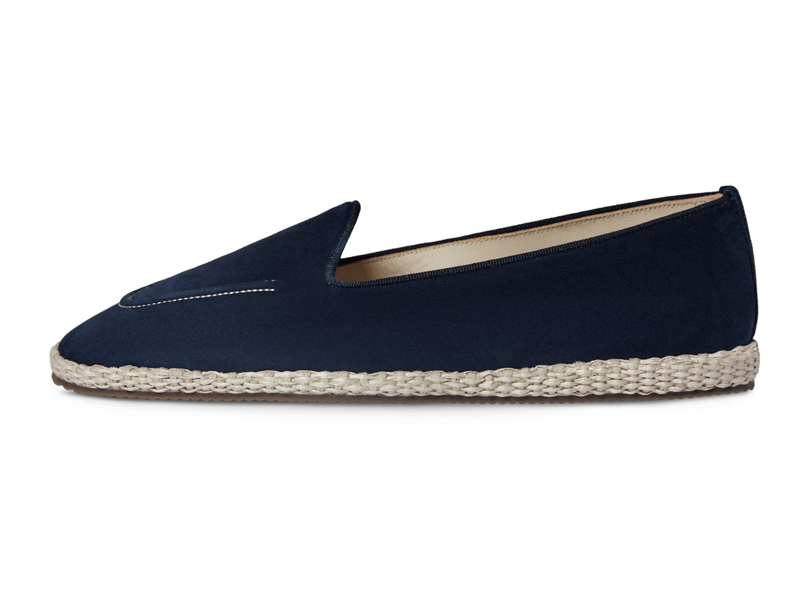 Calvi Espadrilles in Marina Navy Luxe Suede and Gros Grain