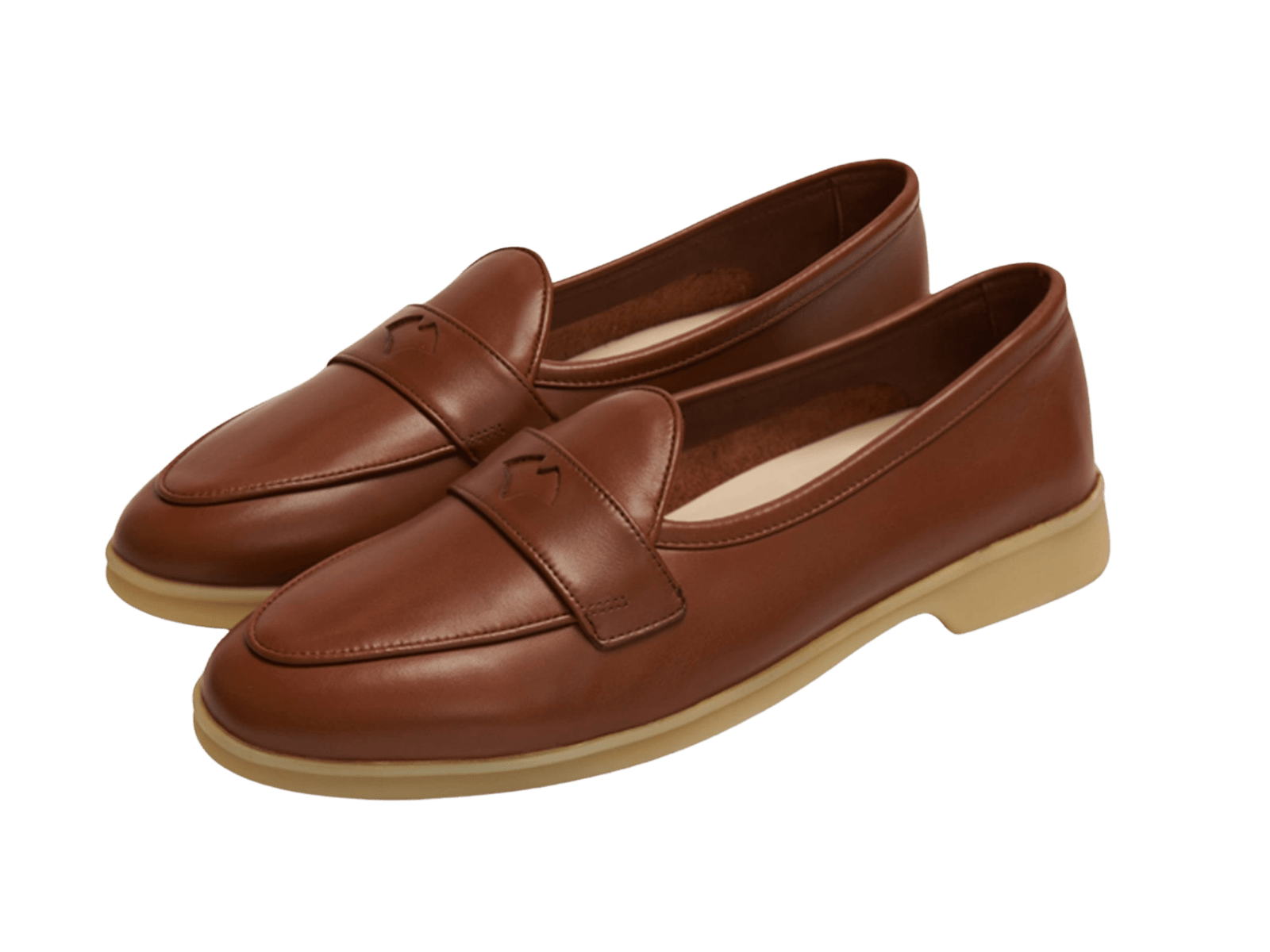 Stride Penny Loafers in Tan Milled Calf