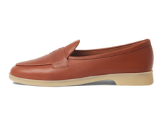 Stride Penny Loafers in Tan Moorland Calf with Natural Sole