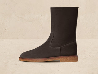 Treve Boots in Olivine Green Asteria Suede