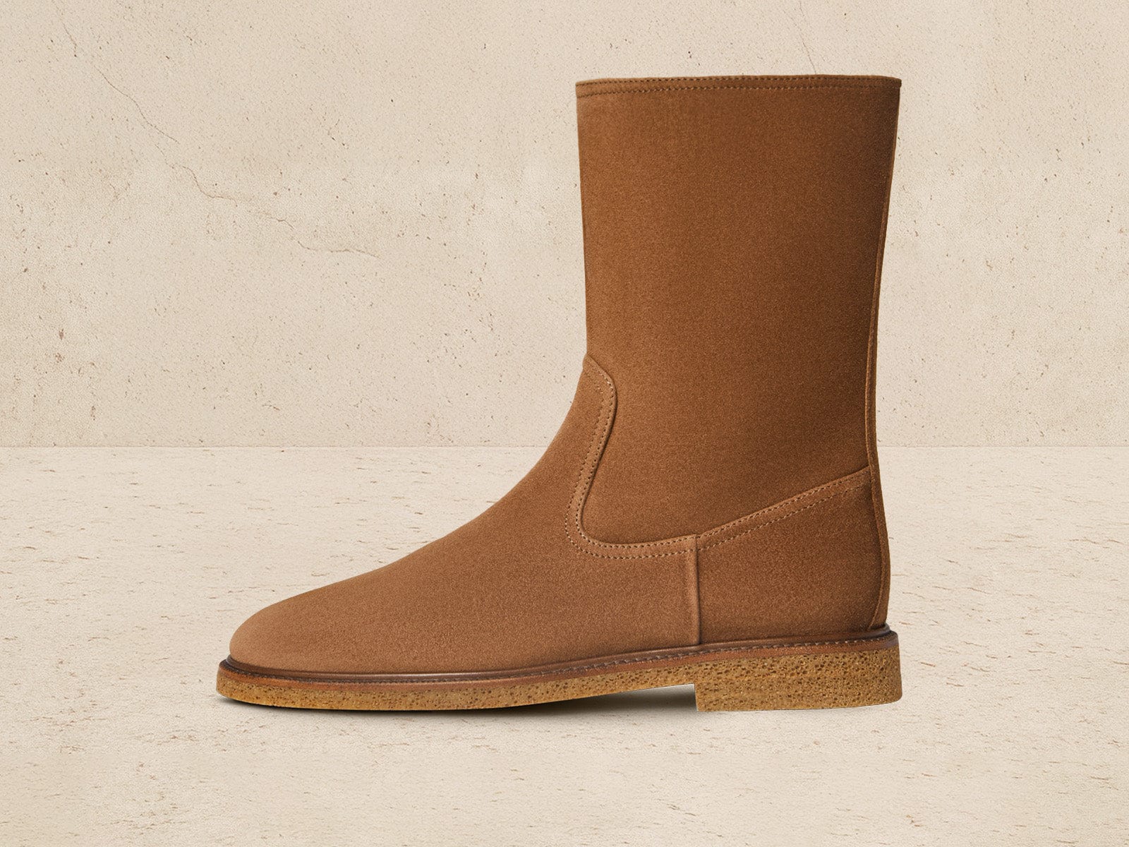 Treve Boots in Moyen Brown Asteria Suede