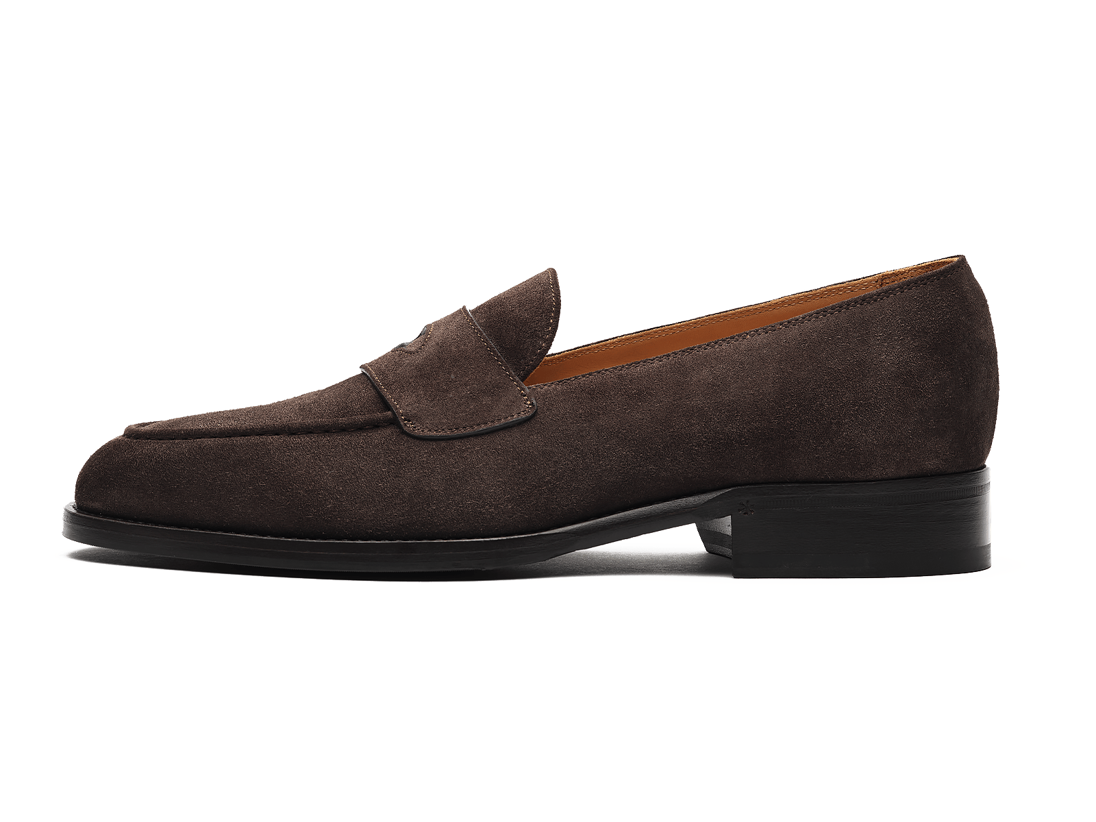 Berkeley Penny Loafers in Dark Brown Suede